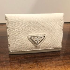 PRADA Saffiano Bianco Wallet